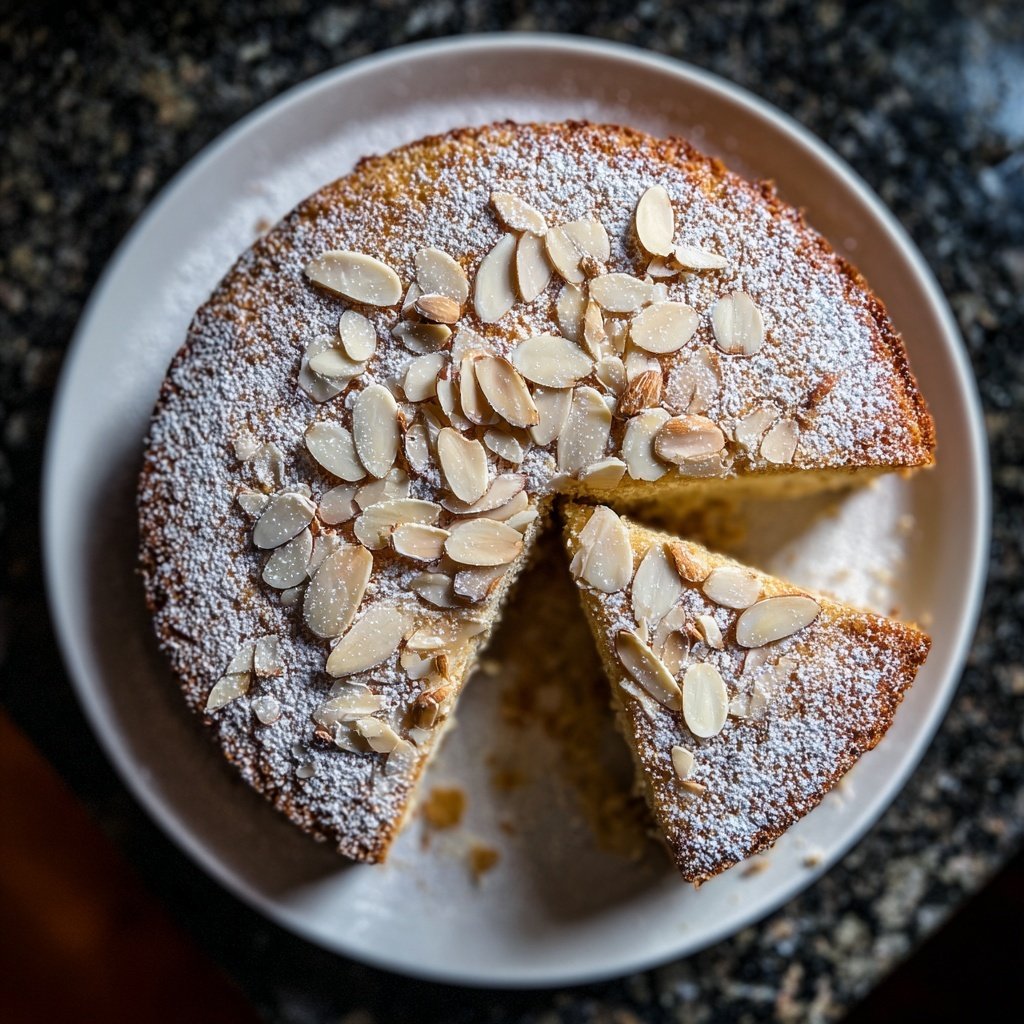 Soft Vanilla Almond Tea Cake