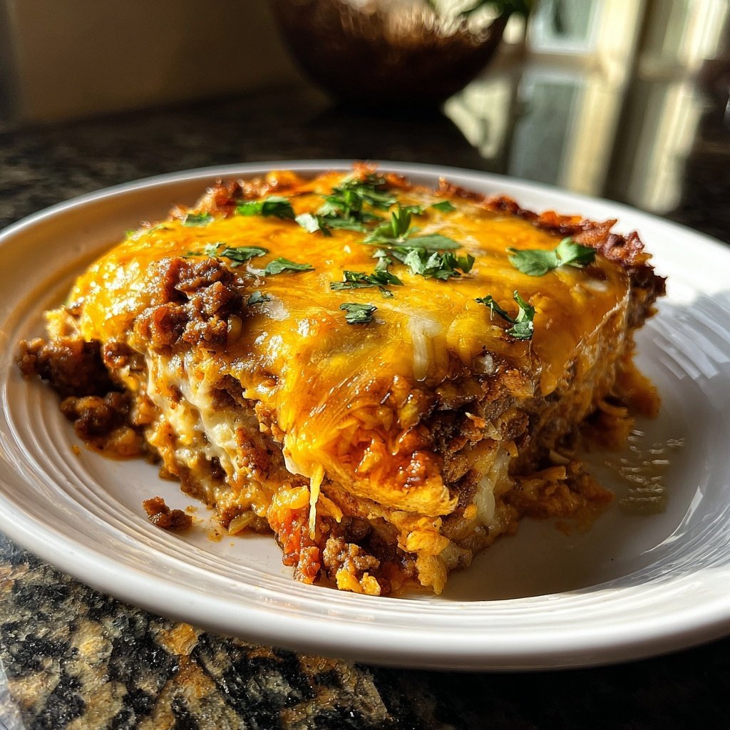 Ground Beef Enchilada Bake