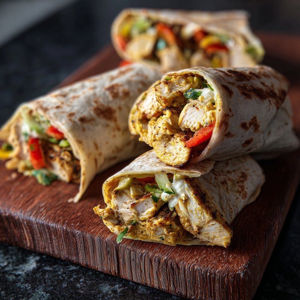 High Protein Grilled Chicken Wrap