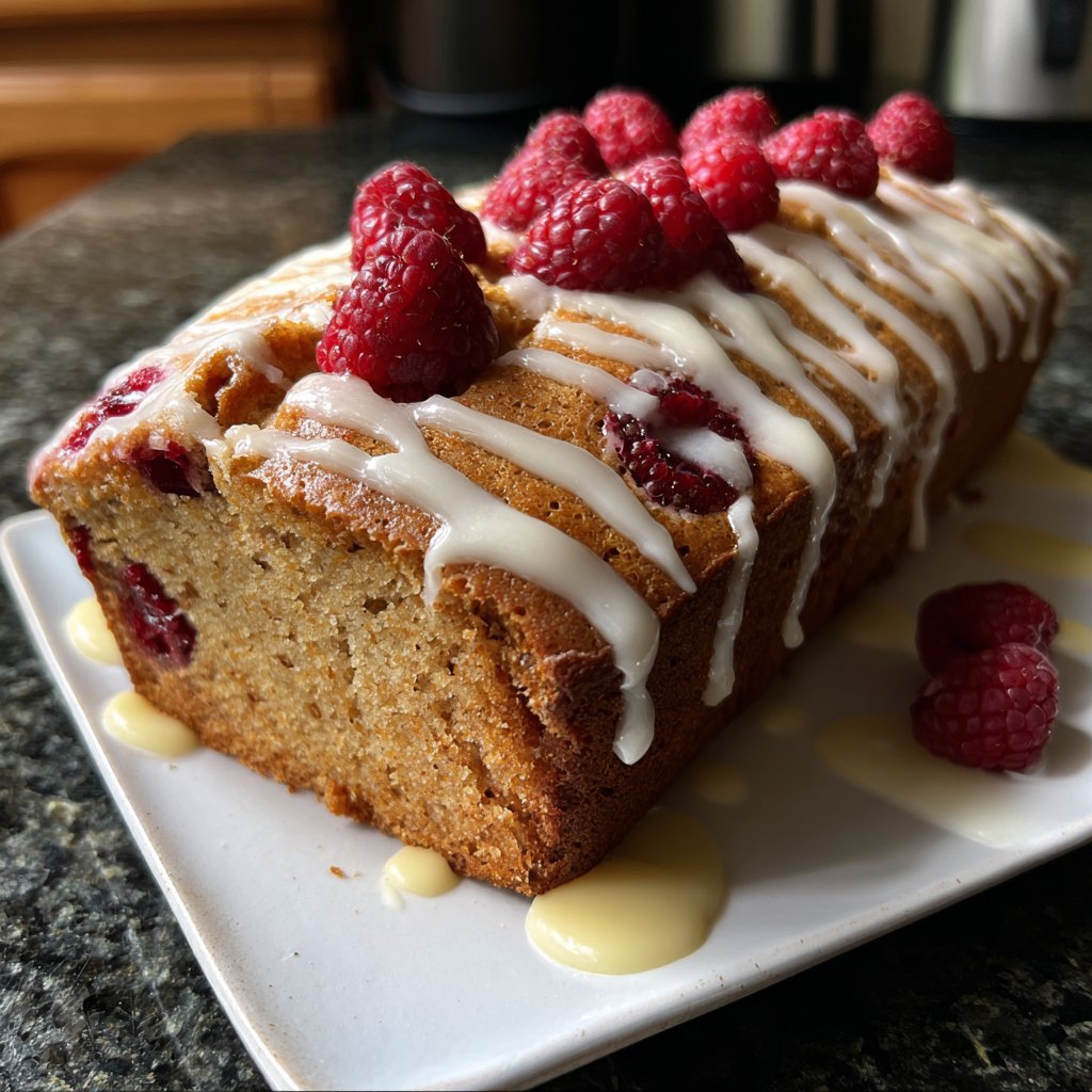 Raspberry Vanilla Yogurt Loaf