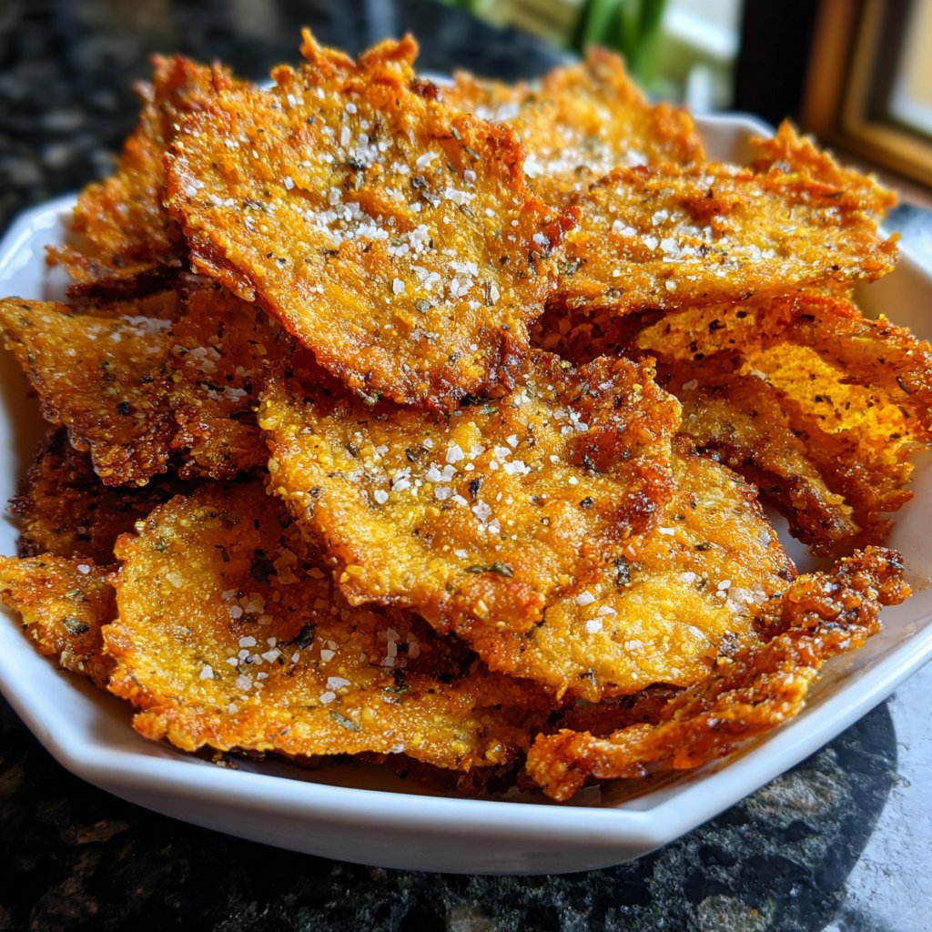Crispy Eggplant Garlic Chips