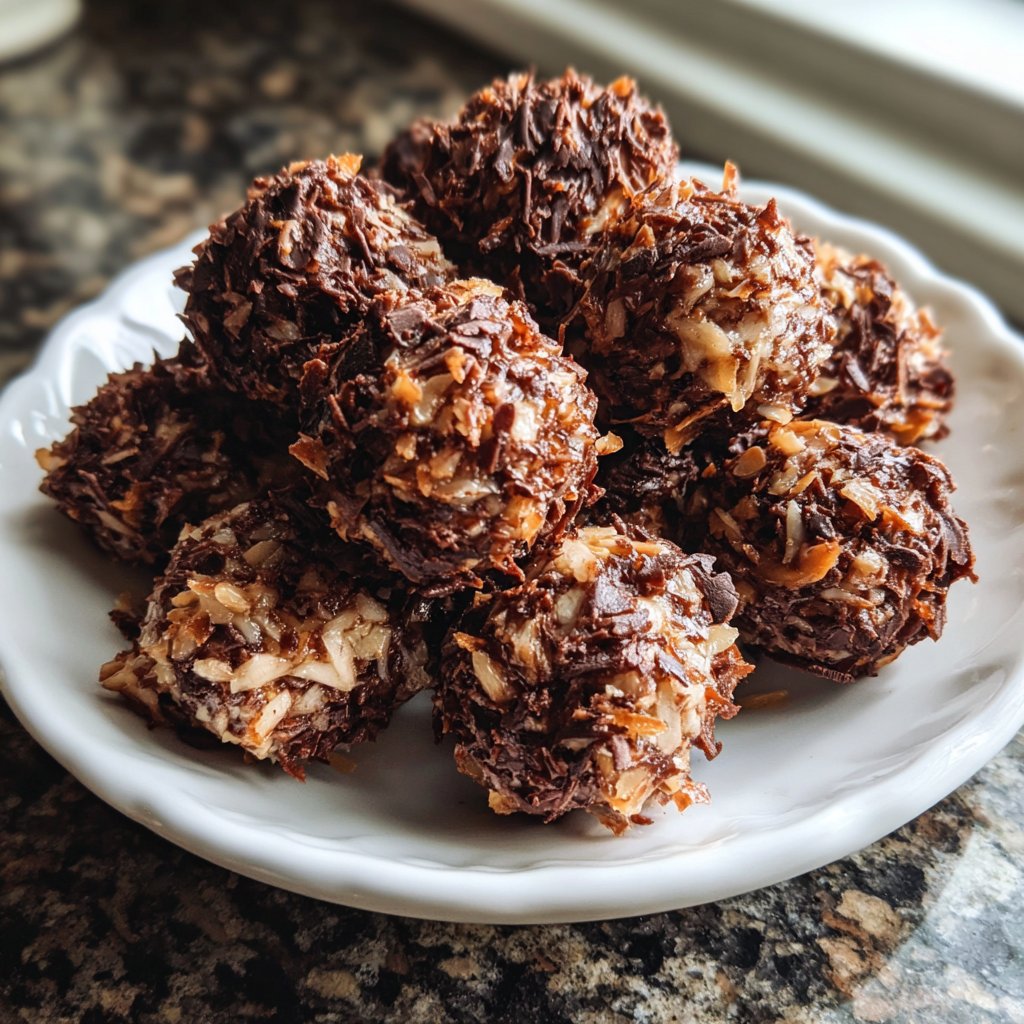 Chocolate Almond Coconut Bites