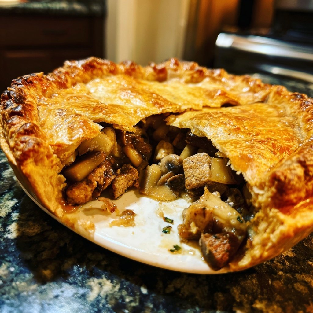 Comfort Food Beef and Mushroom Pot Pie