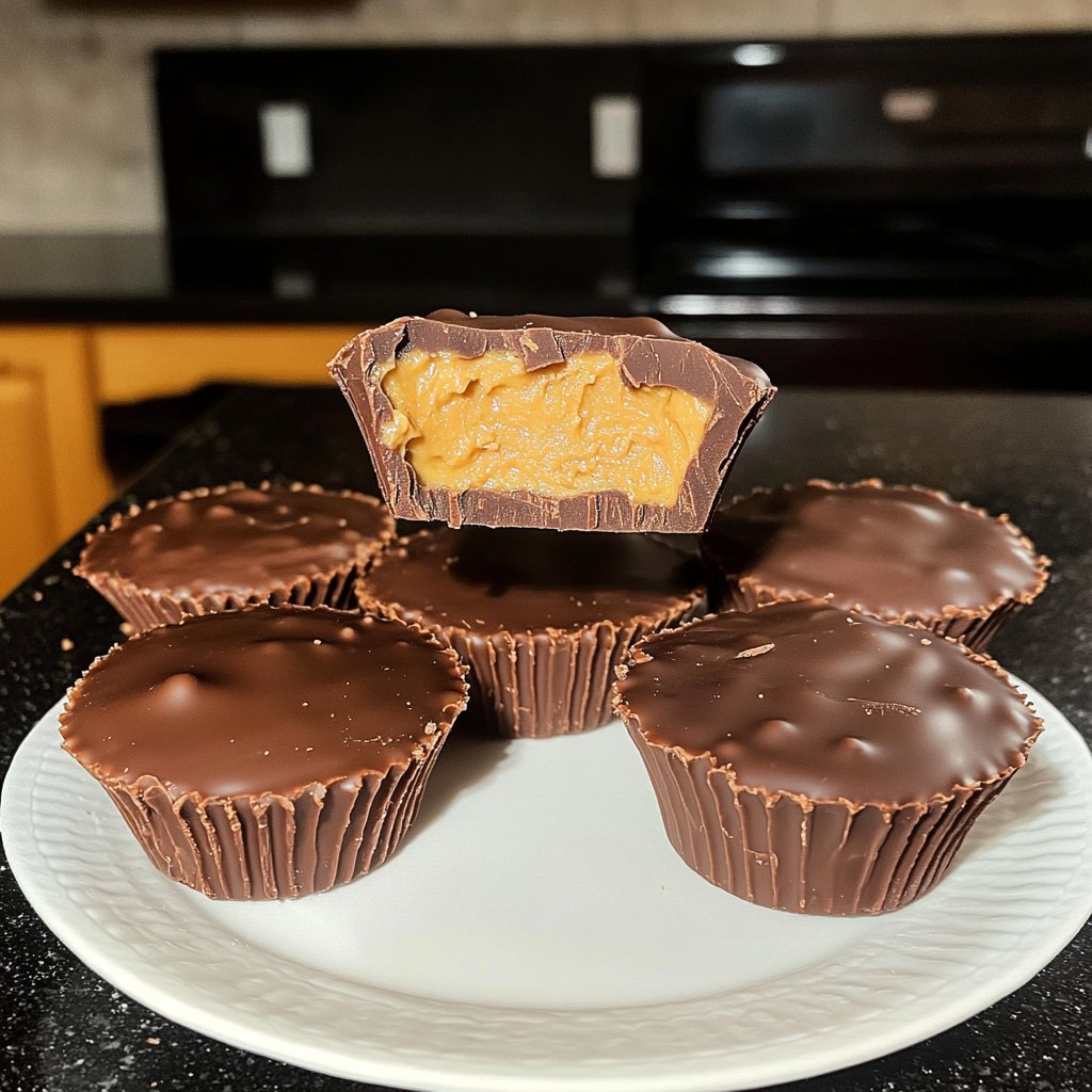 Homemade Reese’s Cups with Chocolate