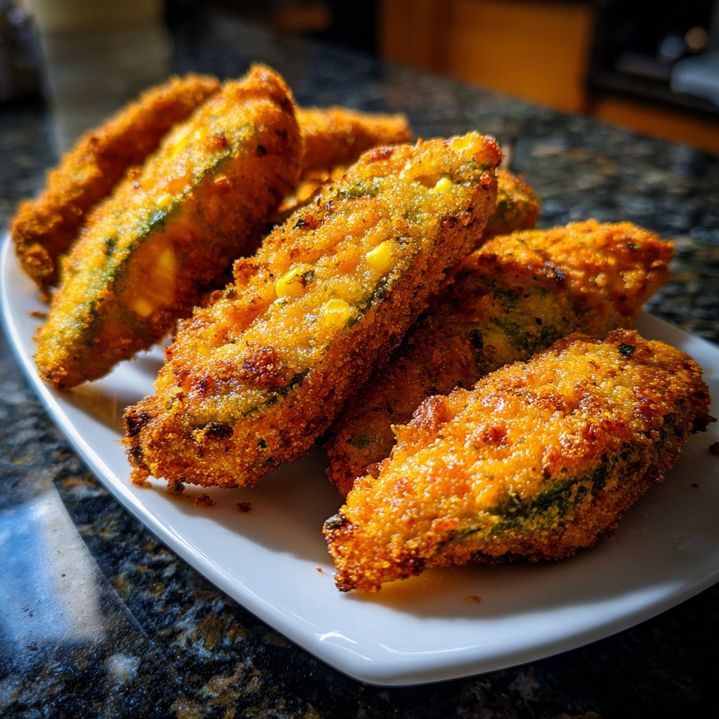 Jalapeno Poppers with Corn and Cheese