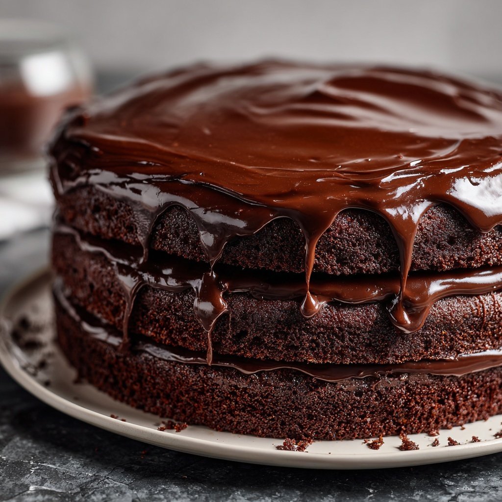 Chocolate Cake With Ganache
