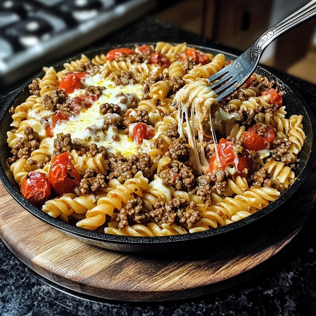 Ground Beef Pasta Skillet