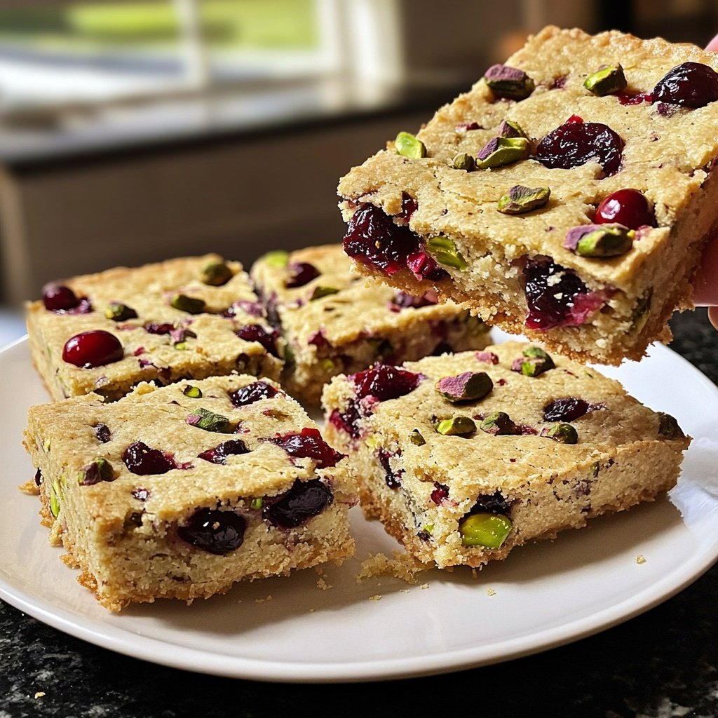 Cranberry Pistachio Shortbread - An Organized Chaos