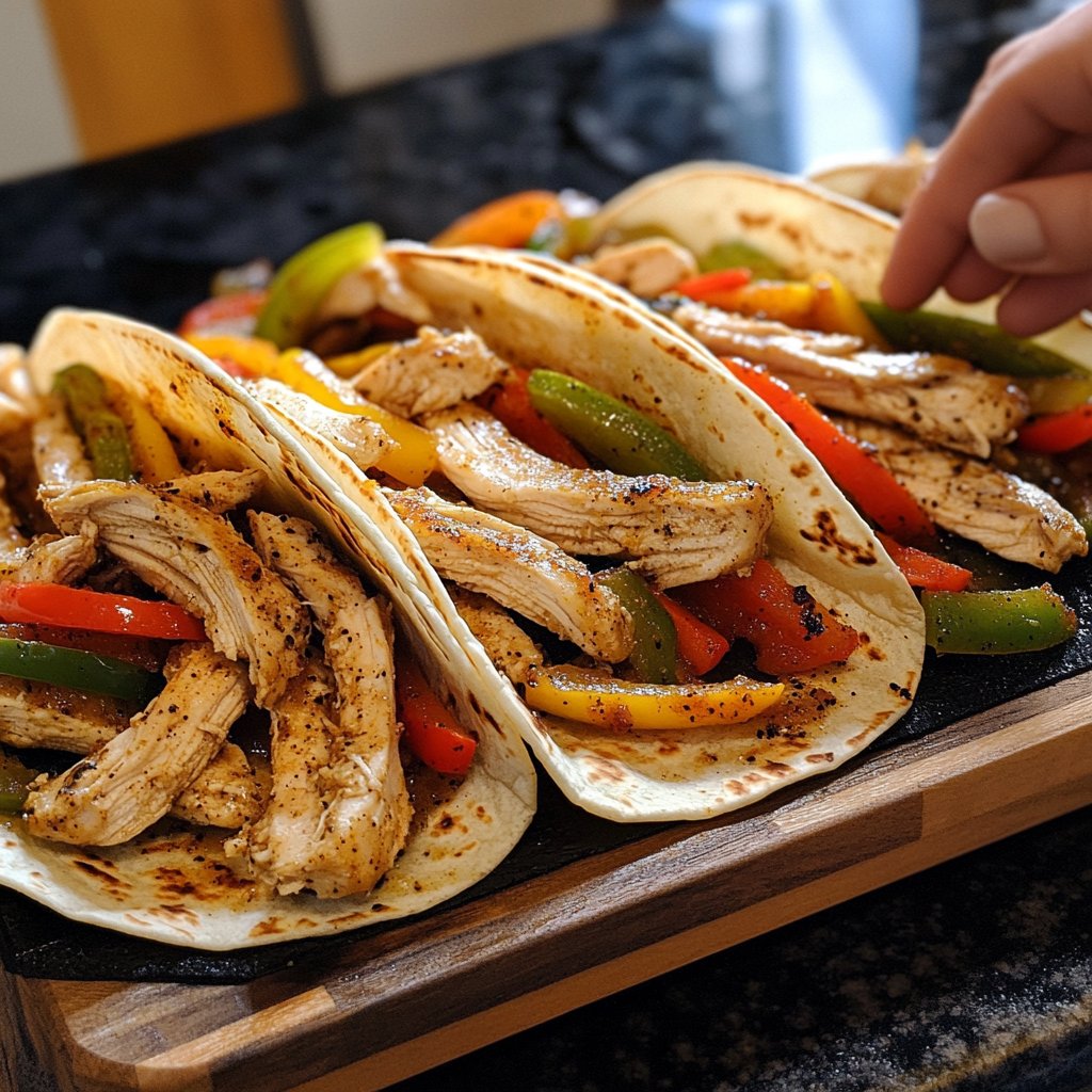 Cozy Crockpot Chicken Fajitas