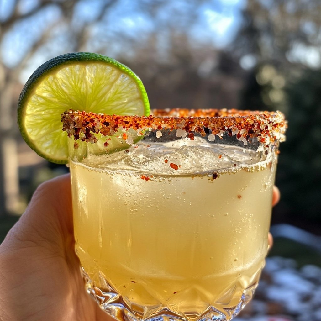 Spiced Christmas Margarita - A spiced cocktail for the holiday season