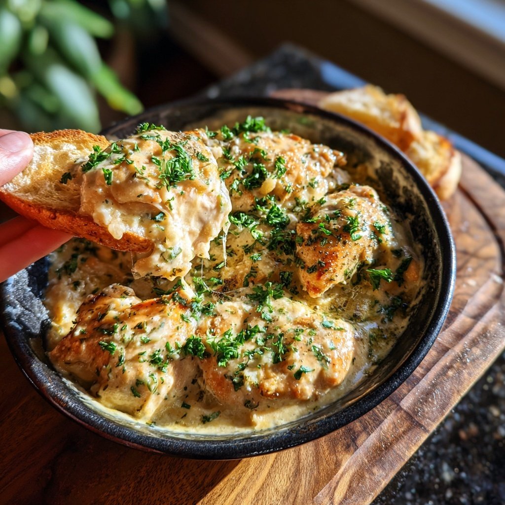 Creamy Garlic Chicken Bake