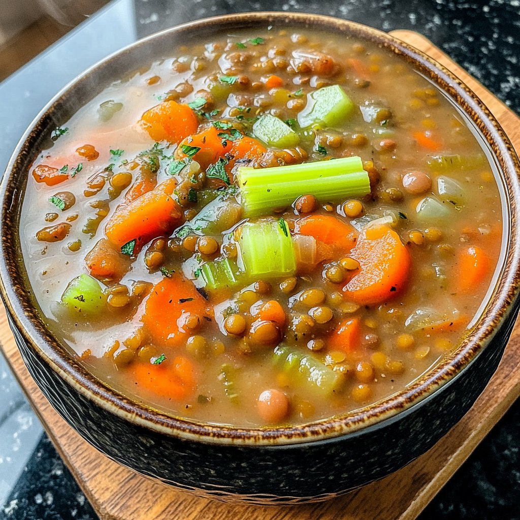Healthy Crockpot Lentil Soup